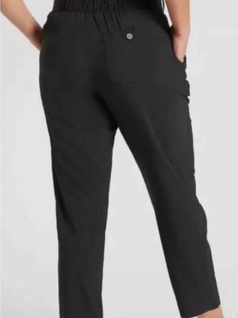 Athleta Black Ankle Tapered Pull-On Jogger Pants - Picture 3 of 3